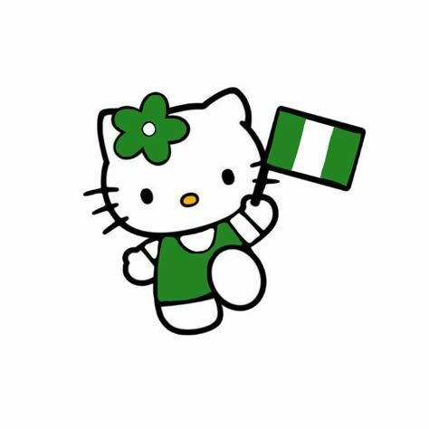 Hello Kitty Heart, Nigerian Flag, Nigeria Flag, Cow Print Wallpaper, Creepy Vintage, Heart Iphone Wallpaper, Shamrock Shirt, A Flag, Cool Wallpapers Cartoon