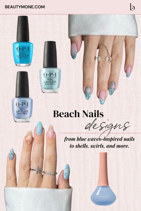 30 Exciting Beach Nails To Match Your Next Vacation ⋆ Beautymone Fall Beach Nails 2022, Beach Nails Designs, Wedding Toe Nails, Summer Beach Nails, Beach Toe Nails, Summer Vacation Nails, Beach Themed Nails, Vacation Nails Beach, Beach Nail Designs