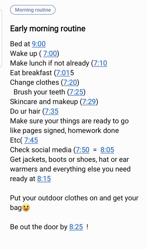 Wake Up At 7 Am Routine, School Morning Routine Leave At 8 Wake Up At 7, Morning Routine School Leave At 8:00, Morning Routine 7:00 To 8:00 For School, School Morning Routine Leave At 8, Early Morning Outfit, Early Morning Routine, Before School Routine, Good Apps For Iphone