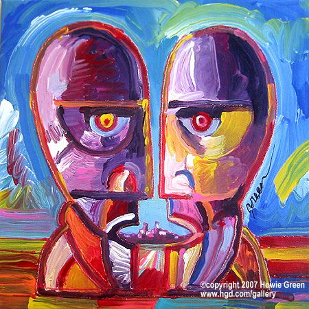 Pink Floyd Division Bell Pop Art Album Cover Painting by Howie Green by Howie Green, via Flickr Pink Floyd Painting, Cover Painting Ideas, Pink Floyd Ideas, Bell Painting, Pink Floyd Division Bell, Rock Music Art, Pink Floyd Artwork, Pink Floyd Album Covers, Cover Painting