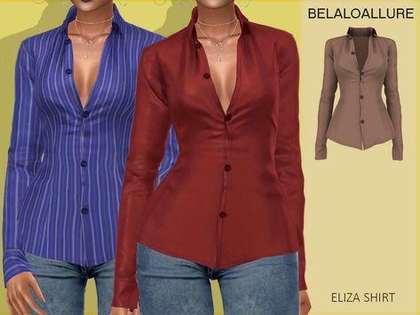 belal1997's Belaloallure_Eliza shirt Cc Clothes, Tumblr Sims 4, Sims 4 Dresses, Sims 4 Downloads, Sims Four, Sims4 Clothes, Sims 4 Cc Packs, Sims 4 Collections, Queen Shirts