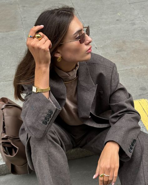 In my fall mood 🍂 The suit and blouse @yoeyyou_official Sunglasses @lu.goldie Boots @massimodutti Lu Goldie, Fall Mood, Fall 2024, Arabic Quotes, I Fall, Fashion Ideas, Sunglasses, Boots, Quotes