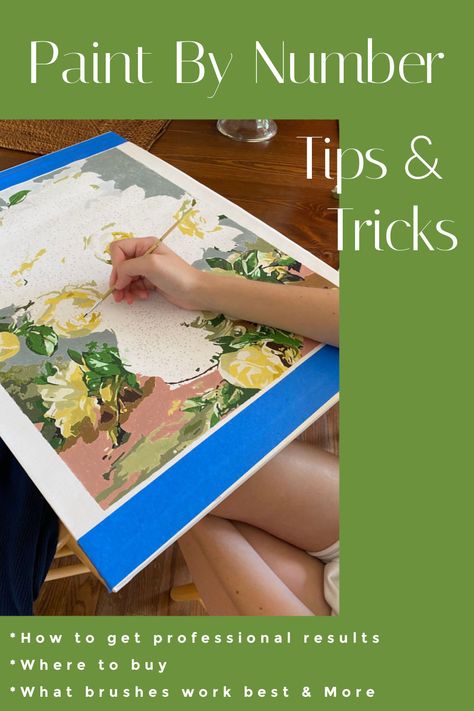 How To Paint By Numbers, Paint By Number Tips, Paint By Number Tips And Tricks, Adult Paint By Numbers, Paint By Number For Adults, Paint By Number Diy, Wet On Wet Painting, Number Painting, Best Paint