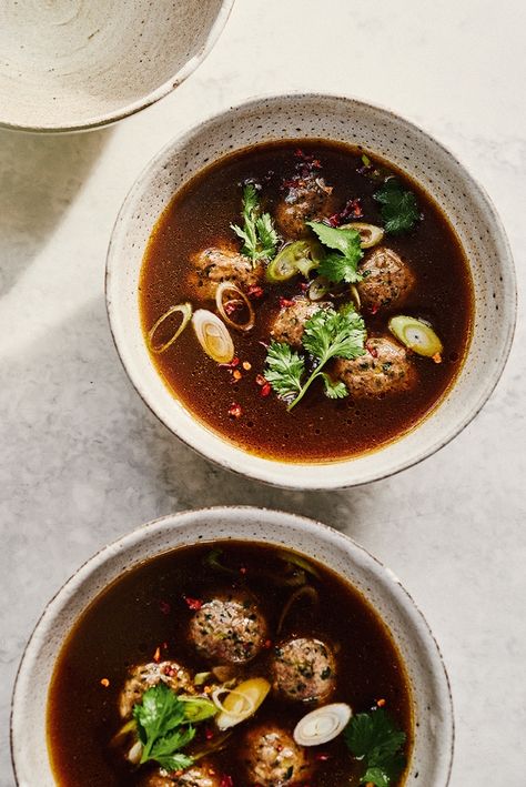 This dish from Marcus Wareing recreates a favourite Chinese sauce as a hearty, warm broth made by simmering roasted duck bones in stock – and any leftovers can be added to a bowl of noodles for a quick lunch full of Asian flavours. Tempted? You'll find the recipe linked below. 🍴 Marcus’ Kitchen by Marcus Wareing 📸 Susan Bell Marcus Wareing Recipes, Duck Broth, Hoisin Duck, Chinese Sauce, Marcus Wareing, Quail Recipes, Warm Soup Recipes, Hoisin Chicken, Cheap Family Meals