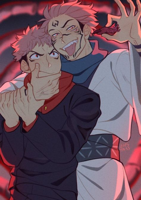 eustass on Twitter: "#JujutsuKaisen #jjk… " Sukuita Fanart, Itadori And Sukuna, Camp Buddy, Yuji Itadori, Cartoon Crossovers, Funny Anime Pics, Anime Demon, Jujutsu Kaisen, The Magicians