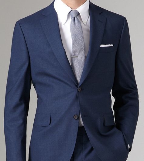 The blues. Navy Suit Gray Tie, Navy Suit Grey Tie, Navy Blue Suit Combinations, Tops'l Farm, Navy Suit Tie, Mid Blue Suit, Blue Suit Tie, Handsome Gentleman, Wedding 101