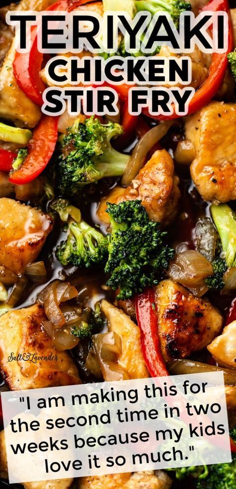 Stir Fry Recipes Healthy, Chicken Stir Fry Recipe, Teriyaki Chicken Stir Fry, Wok Recipes, Easy Teriyaki Chicken, Teriyaki Recipe, Chicken Teriyaki Recipe, Stir Fry Recipes Chicken, Chinese Cooking Recipes