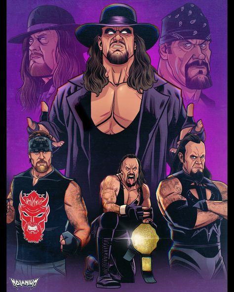 The Undertaker Wwe, Mark Calaway, Wwe Undertaker, Wwe Art, Wwe The Rock, Undertaker Wwe, Mohamed Ali, Wrestling Posters, Wwe Pictures