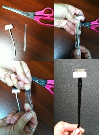 How to fix your iPhone charger cord!! All you need is a straw and electrical tape! Tangled Earphones, Phone Tricks, Computer Devices, Iphone Charger Cord, 1000 Lifehacks, Ipad Tips, Phone Charger Holder, Iphone Tips, Survival Life Hacks