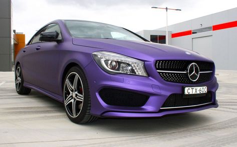 Purple Mercedes, Mercedes Cla 250, Mercedes Benz Cla 250, Purple Motorcycle, Dream Cars Audi, Mercedes Cars, Mercedes C300, Boat Wraps, Purple Car