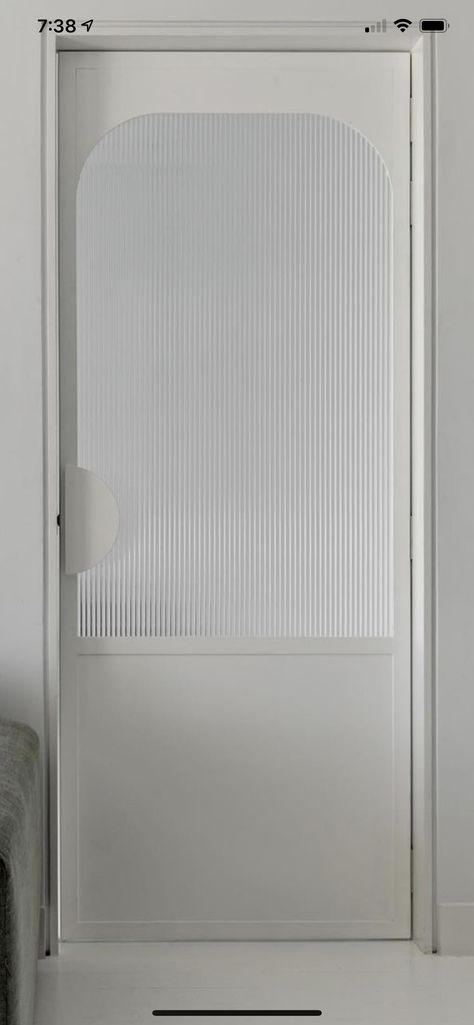 Rippled Glass Door, Muji Door, External Glass Doors, Northcote House, Outside Toilet, Internal Glass Doors, Reeded Glass, Toilet Door, 아파트 인테리어