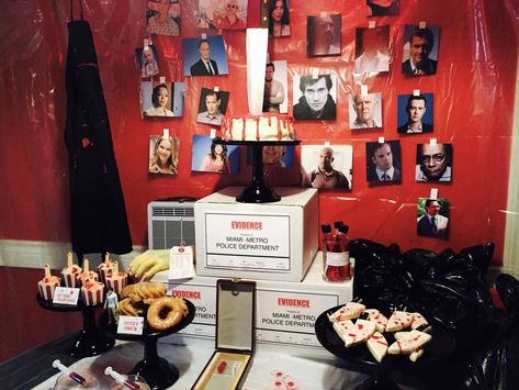 Dexter Birthday Party Ideas | Photo 15 of 16 Dexter Cake, Dexter Halloween, Halloween Housewarming Party, Medical Party, Dexter Morgan, Mystery Party, Themes Photo, 18th Birthday Party, Halloween Party Themes