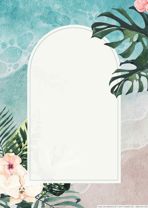 Download Now 16+ Tropical Floral Full Color Canva Wedding Invitation Templates Hola, amigos y amigas! If you're planning a beach wedding, you're in for a real treat with these tropical beach wedding invitations. These invitations have a range of beautiful designs that perfectly ... Beach Template Background, Beach Invite, Wedding Card Craft, Beach Party Invitations, Beach Invitations, Wallpaper Wedding, Canva Wedding, Tropical Beach Wedding, Theme Template