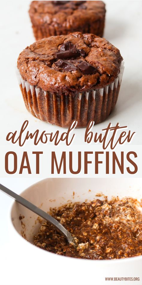 Breakfast With Almond Butter, Oatmeal Walnut Muffins, Almond Butter Breakfast Ideas, Almond Butter Recipes Healthy, Gluten Free Oatmeal Muffins Recipes, Hormone Foods, Vegan Oatmeal Muffins, Gluten Free Oatmeal Muffins, Vegan Muffin Recipe