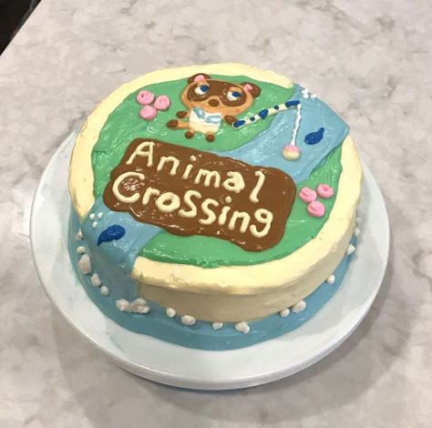 animal crossing cake to celebrate new horizons release last week Gaudy Fashion, Animal Crossing Cake, Animal Crossing Memes, Cool Cake Designs, Pretty Dessert, Birthday Planning, Cake Board, Animal Birthday, Hamsters