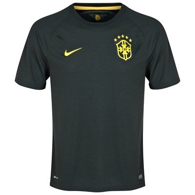 Brazil 2014 Third Shirt (Black). Available from Kitbag.com Jersey New Design, Cheap Football Boots, Nike Clothes Mens, Black Kit, World Cup 2014, Training Gear, Cheap Shirts, Football Kits, Football Boots