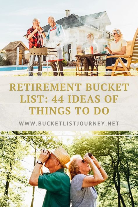 Retirement Ideas Bucket Lists, Things To Do When Retired, What To Do In Retirement, Retirement Activities Things To Do Ideas, Retirement Hobbies For Women, Retirement Bucket List Ideas, Things To Do When You Retire, Hobbies For Retired Women, Things To Do In Retirement