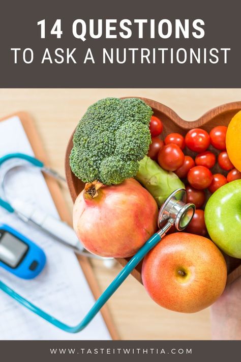 14 questions to ask your dietitian nutritionist Health And Food, Registered Dietitian Nutritionist, A Balanced Diet, Food Choices, Registered Dietitian, What If Questions, Overall Health, Interesting Questions, Questions To Ask