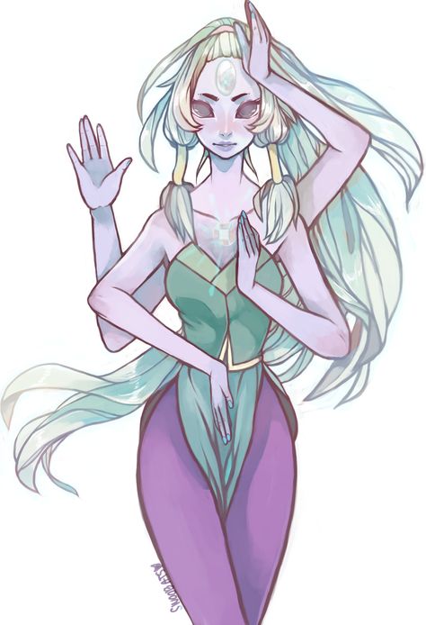 Opal Undertale Monsters, Steven Universe Fusion, Steven Universe Gem, Steven Universe Fanart, Universe Art, Space Rock, Crystal Gems, A Drawing, Steven Universe