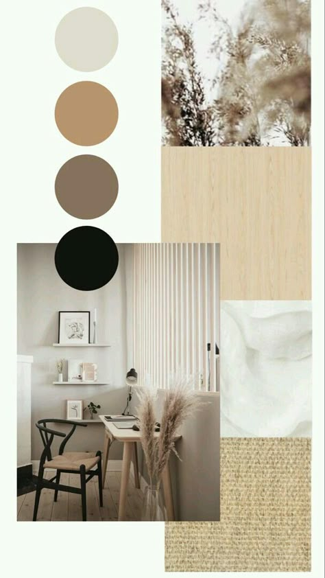 Color Palette Japandi, Japandi Color Scheme, Color Palette Interior Design, Japandi Interior Design, House Color Palettes, Japandi Interior, Interior Design Boards, Interior Design Mood Board, Style Deco