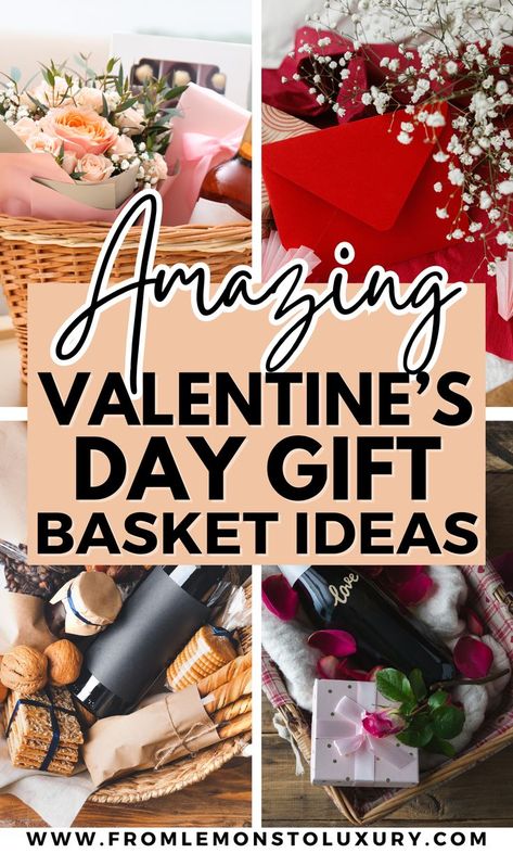 valentines day gift basket ideas Basket Ideas For Valentines Day, Gift Basket Ideas Valentines Day, Pothead Gift Basket Ideas, Valentines Day Gift Basket Ideas, Couple Gift Basket Ideas, Valentines Day Gift Basket, Couple Gifts Basket, Ideas Valentines Day, Valentine Gift Baskets