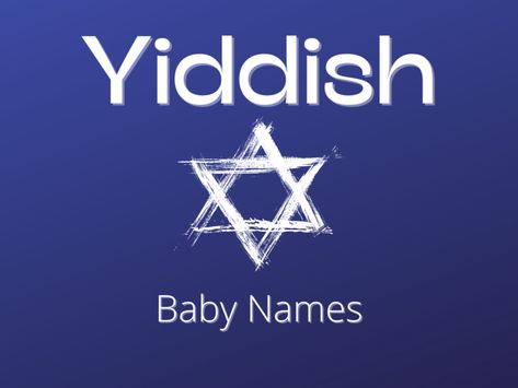 Originating in Central Europe in the 9th century, Yiddish is a West Germanic language that was spoken by Ashkenazi Jews. Written using the Hebrew alphabet, Yiddish is one of the three major languages used in Jewish history — along with Hebrew and Aramaic. The below list of Yiddish baby names gives nod to the lengthy history of this language, which is still spoken — albeit in fewer numbers — today. Peruse this list of names and explore their meanings. #babynames #boynames #girlnames Boy Namea, Jewish Names, Yiddish Words, Ashkenazi Jews, Names For Girls, Names For Boys, Spanish Names