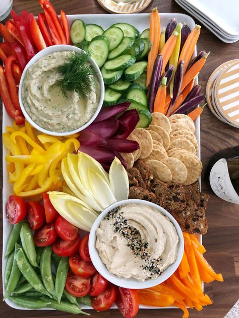 Winter Appetizers, Crudite Platter, White Bean Dip, Whats Gaby Cooking, Vegetable Tray, Vegetable Platter, Party Food Platters, Bean Dip, Veggie Tray