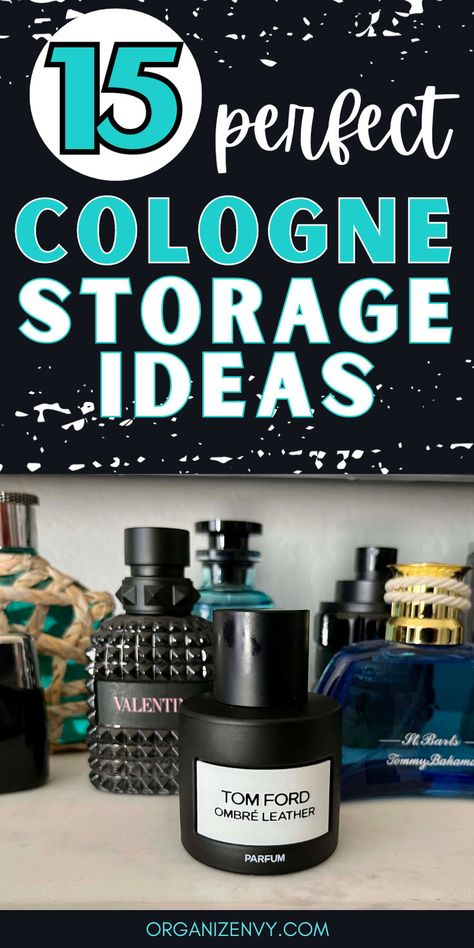 A collection of cologne bottles on a marble tray Cologne Storage Ideas, Cologne Organization, Cologne Organizer For Men, Cologne Organizer, Cologne Storage, Mens Dresser, Ideas For Bedrooms, Perfect Perfume, Small Bedroom Organization