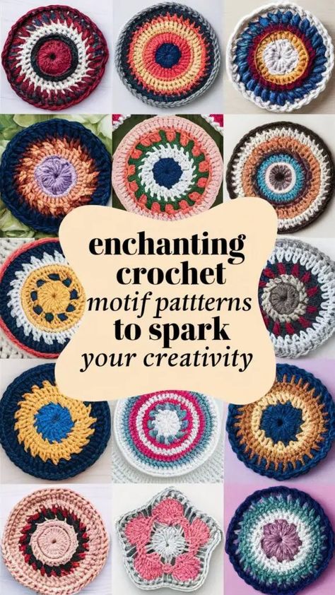 10 Enchanting Crochet Motif Patterns to Spark Your Creativity! - Fabricerie Crocheted Squares, Crochet Motif Patterns, Different Stitches, Winter Blankets, Crochet Motifs, Crochet Lovers, Fair Isle Knitting, Crochet Blankets, World Of Color