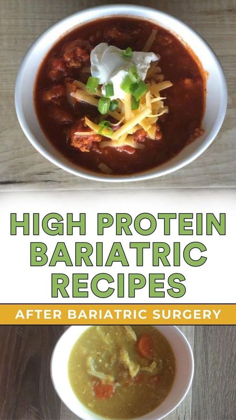 It can be hard to know exactly what to eat to help you meet your protein goals. Sure, you can just Google “high protein recipes”, but are the search results optimal for you or does the recipe have too much fat or too many carbs? I decided to pull together some of my favorite bariatric-friendly high protein recipes that are simple to make, but can also help you meet your protein requirements. Check them out now! Bariatric Protein Recipes, Bariatric Queen, Bariatric Dinner, Bariatric Recipes Sleeve Liquid Diet, High Protein Diet Recipes, High Protein Bariatric Recipes, Bariatric Recipes Sleeve, Bypass Recipes, Protein Goals