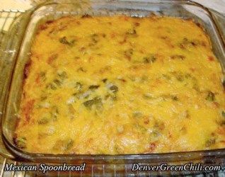 Mexican Spoon Bread - Denver Green Chili Mexican Spoon Bread, Denver Green Chili, Low Carb Breakfast Casserole, Tortilla Chip, Spoon Bread, Potluck Dishes, Pot Luck, Thm Recipes, Low Carb Breakfast Recipes