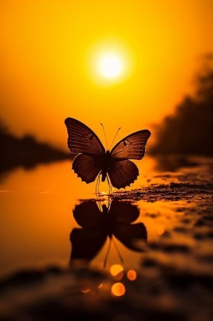 Butterfly Sunset, Sunset Butterfly, Butterflies Aesthetic, Butterfly Video, Aesthetic Butterfly, Sunset Images, Beautiful Butterflies Art, Butterfly Images, Most Beautiful Images