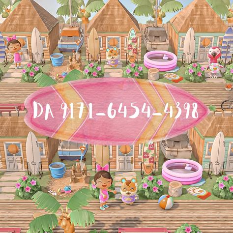 Hightide DA drop 🏖️ Grab your surfboards and sunscreen 🧴 🏄‍♀️ DA 9171-6454-4398 Villager houses are decorated, my reps house is not 🫣🤷🏼‍♀️ Thank you @acnhtreasureisland #acnh #acnhdesigns #acnhcommunity #acnhinspo #acnhdreamaddress #acnhisland #acnhinspiration #crossingcreations #acnhnintendo #wholesomegames #acnhaesthetic #acnhaddict #acnhvillager #acnhphotography #acnhdreamcode #animalcrossingnewhorizons #animalcrossing #animalcrossingdreamaddress #animalcrossingcommunity #animalcros... Acnh Tropical, Animal Crossing 3ds, Animals Crossing, Animal Crossing Characters, Tropical Animals, Animal Crossing Villagers, Tropical Resort, Animal Crossing Pocket Camp, House Beach