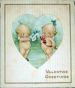 Vintage Kewpie Valentine's Day Card by chicks57, via Flickr Kewpie Art, Vintage Kewpie, Postal Vintage, Angel Drawing, Valentines Roses, Vintage Valentine Cards, Kewpie Dolls, Valentines Greetings, My Funny Valentine