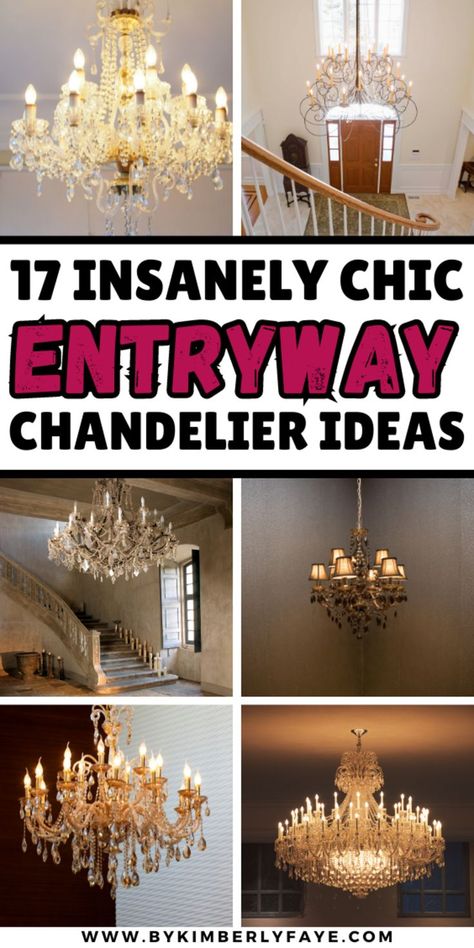 Insanely Chic Entryway Chandelier Ideas Entryway Crystal Chandelier, Elegant Chandeliers Entryway, Farmhouse Chandelier Entryway, Entryway Chandelier Foyers High Ceiling, High Ceiling Chandelier Entryway, 2 Story Foyer Chandelier Entryway, Entryway Chandelier Farmhouse, Ceiling Entryway Ideas, Farmhouse Entryway Chandelier