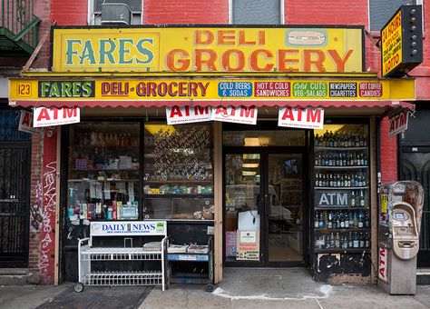 Miami Store Fronts, Bodega Store Front, Nyc Store Fronts, Chor Bazaar, Bodega Store, Storefront Signs, Fulton Street, Corner Store, Streets Of New York