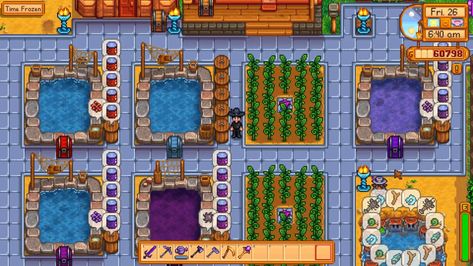 Stardew Fish Pond Guide, Best Fish Ponds Stardew Valley, Stardew Valley Best Fish Pond, Sdv Fish Pond, Stardew Valley Fish Pond Guide, Fish Ponds Stardew Valley, Stardew Fish Pond Layout, Stardew Valley Fish Pond Layout, Stardew Valley Pond