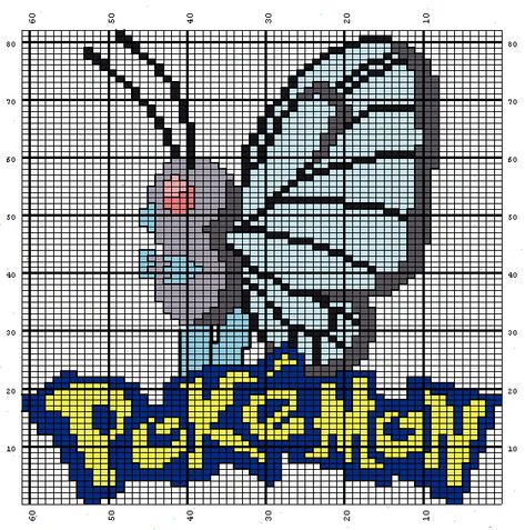 Pokemon Knitting Chart, Pokemon Knitting, Pokemon Chart, Crochet Graphgan, Pokemon Cross Stitch Patterns, Pokemon Cross Stitch, Crochet Pokemon, Pokemon Diy, Pokemon Pattern