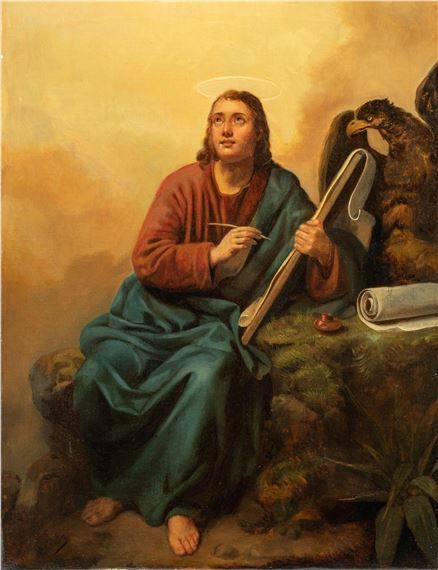 St John Evangelist, Saint John The Evangelist, Saint John The Apostle, Saint John Album Cover, John The Baptist Painting, Saint John Paul Ii, Saint Art, St John The Evangelist, John The Evangelist