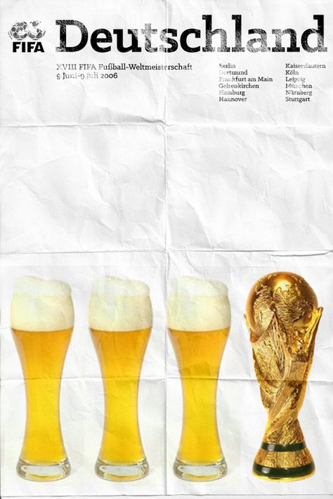 Germany 2006 world cup poster fifa redesigned official poster illustation Fifa Poster, World Cup Poster, Design Taxi, Gordon Banks, James Campbell, Brazil World Cup, Soccer Art, Football Art, World Cup 2014