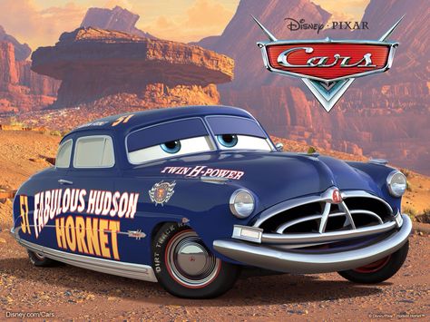 Fabulous Hudson Hornet Fabulous Hudson Hornet, Disney Cars Wallpaper, Disney Cars Movie, Doc Hudson, Hudson Car, Cars Pixar, Hudson Hornet, Tow Mater, Cars Birthday Party Disney