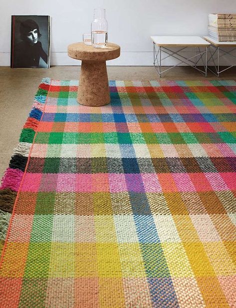 the multitone rug is made in india and features a flat handwoven yarn basket co 9 Hella Jongerius, Yarn Basket, Tapis Design, Design Blogs, Rug Inspiration, Design Within Reach, On The Floor, The Floor, Rug Design