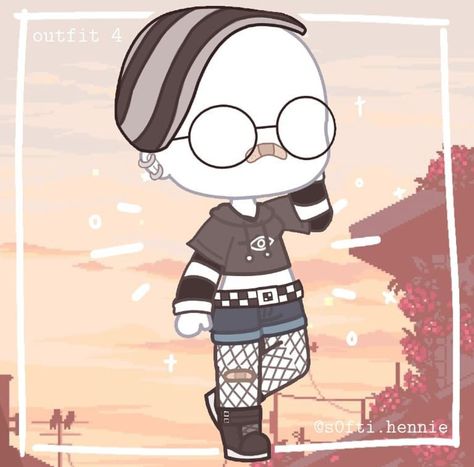 Soft Aesthetic Outfits, Tomboy Outfit Ideas, Outfit Gacha, Kawaii Outfit Ideas, Gacha Clothes, Gacha Outfit, Clothing Sketches, Art Kawaii, Club Hairstyles