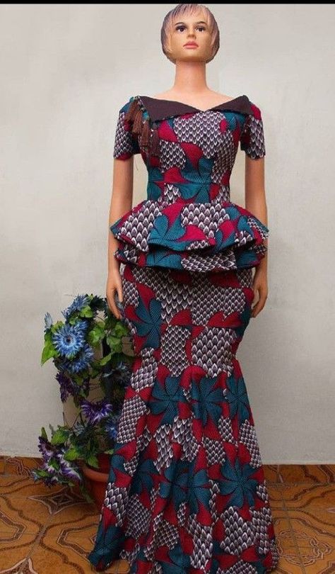 Latest Ankara Skirt and Blouse Styles for Women. - Ladeey Blouse Styles For Women, Latest Ankara Skirt And Blouse Styles, Latest Ankara Skirt And Blouse, Skirt And Blouse Styles, Native African, Ankara Skirt And Blouse Styles, Dress For Ladies, African Attire Dresses, Ankara Skirt And Blouse