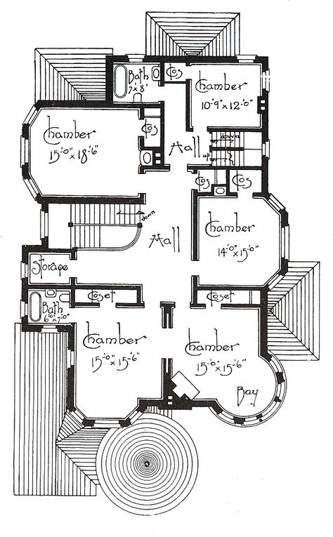 George F. Barber homes Victorian Floor Plans, Vintage Floor Plans, Victorian House Plans, Victorian Floor, Vintage House Plans, Architectural Floor Plans, Sims House Plans, Home Mortgage, Victorian Architecture