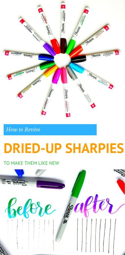 How to Revive Dried-Up Sharpies | Make Dead Sharpies Work Like New Again with Rubbing Alcohol Sharpie Projects, Sharpie Tie Dye, Penguin Crafts, Sharpie Crafts, College Scholarships, Wallet Tutorial, Sharpie Pens, Sharpie Markers, Pinewood Derby