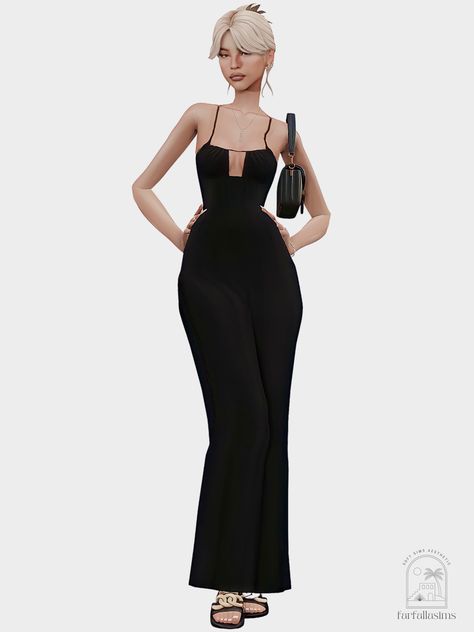 F a r f a l l a ☁️ — Elsie's Formal Lookbook ♡ ༄ look ONE | dress |... Styling Sweatpants, Aesthetic Lookbook, Sims Lookbook, Sims 4 Tsr, Mother Clothing, Sims 4 Teen, Maxi Outfits, Look Formal, Sims 4 Dresses