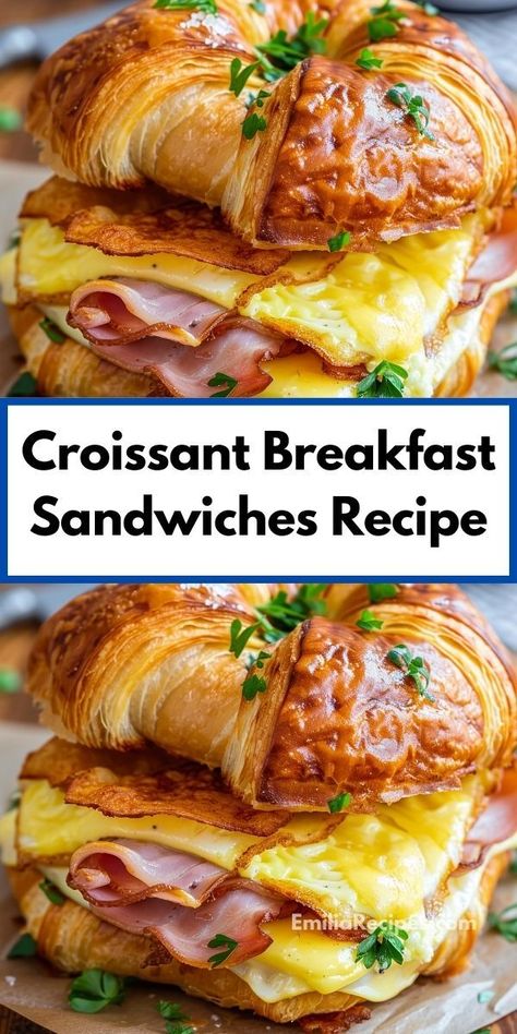 Need a new breakfast sandwich recipe? Our Croissant Breakfast Sandwiches Recipe is perfect for any meal. Easy and tasty, these croissant breakfast sandwiches are ideal for breakfast or dinner. Try this breakfast idea now! Croissant Breakfast Sandwiches, Top Breakfast Recipes, Croissant Breakfast Sandwich, Croissant Sandwich, Breakfast Sandwich Recipes, Croissant Breakfast, Croissant Recipe, Breakfast Sandwiches, Breakfast Idea