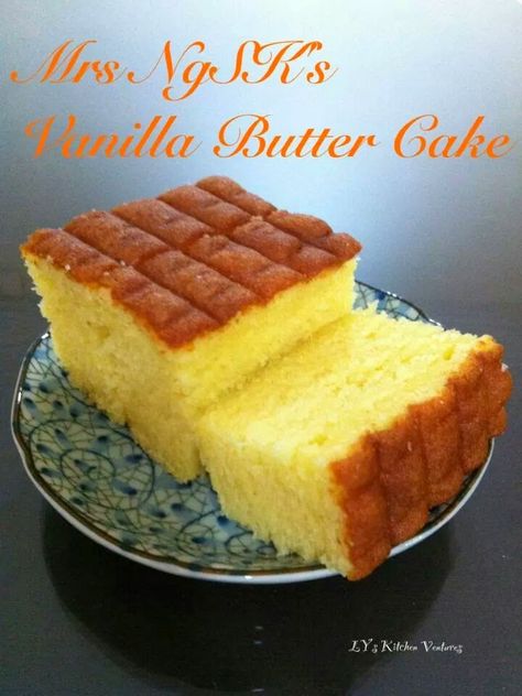 Rich Butter Cake Recipe, Vanilla Butter Cake Recipe, Asian Baking, Vanilla Butter Cake, Cake Receipe, Custard Cake Recipes, Butter Cakes, Bolu Gulung, Butter Cake Recipe