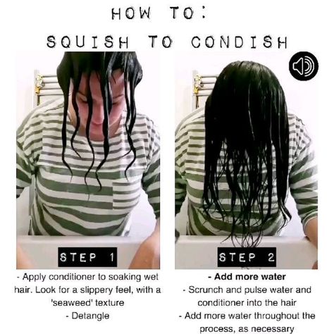 Shosh | Let's talk curls 💕 on Instagram: “SOUND ON for that gorgeous squuuuuish! . Squish to condish is the brainchild of Melissa Stites and is a wash day technique used to…” Squish To Condish, Wash Day, Hydrate Hair, Hair Help, Bouncy Curls, Happy Hair, Washing Hair, Hair Inspo, Sound